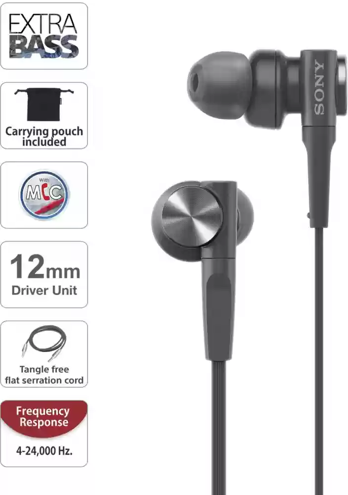 Sony MDR-XB55AP earphones